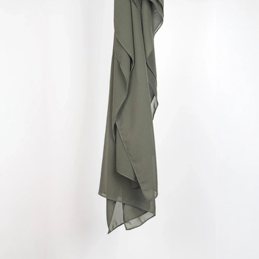 REMIUM CHIFFON HIJAB  OLIVE GREEN