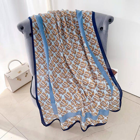 Printed Viscose Cotton Hijab (siya scarf)