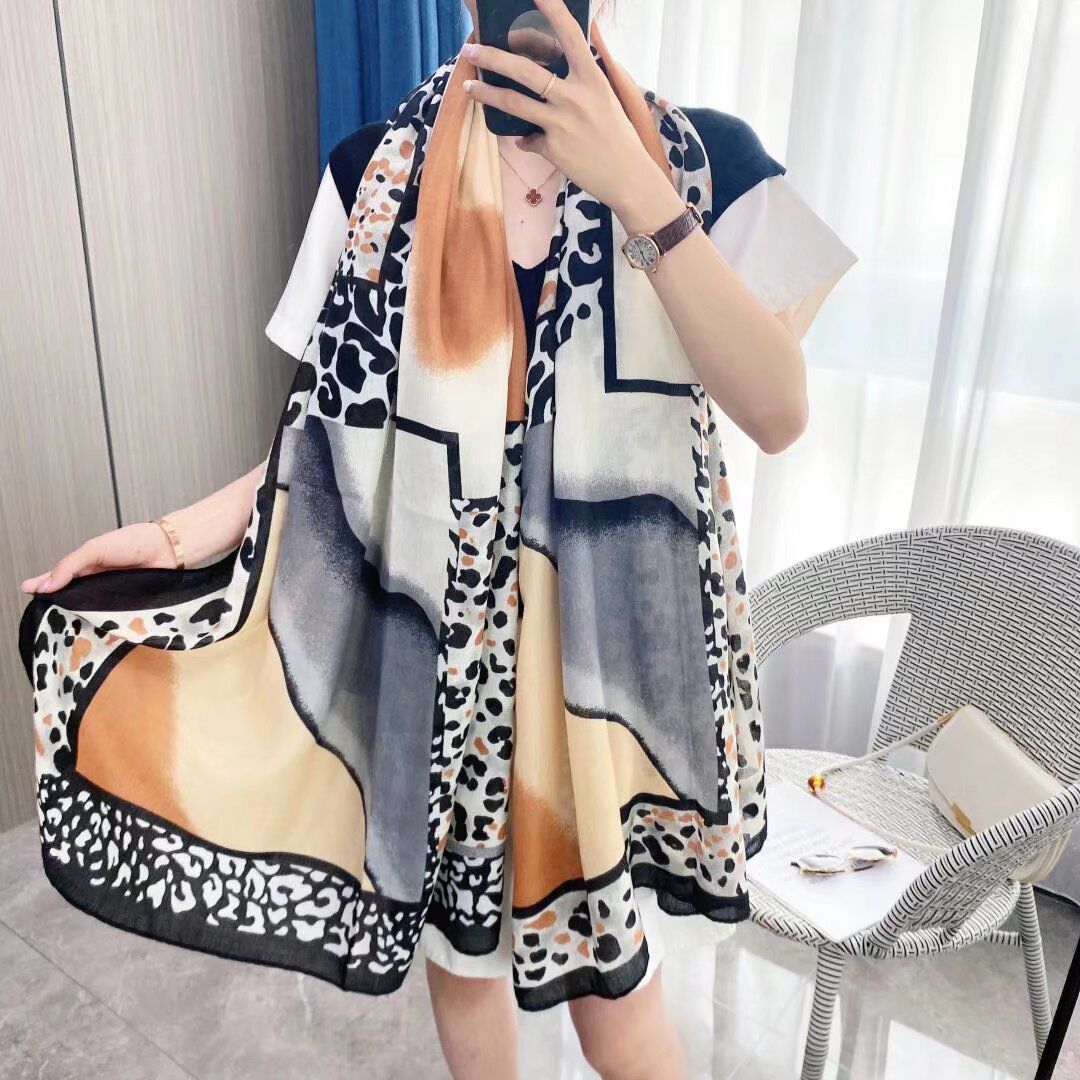 Printed Viscose Cotton Hijab (siya scarf)