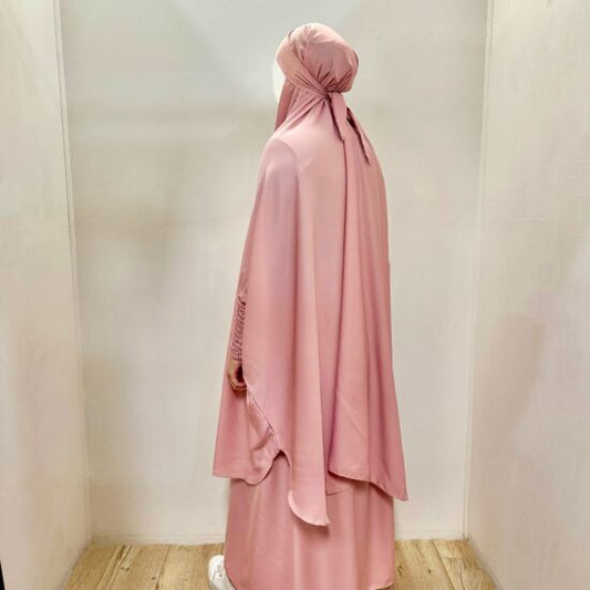 2 PIECE JILBAB | BABY PINK