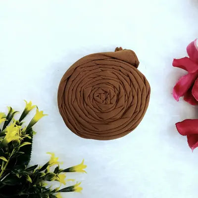 Premium soft chiffon hijab Toffee color