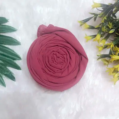 Premium soft chiffon hijab Bubble Gum color