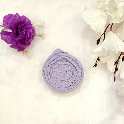 Premium soft chiffon hijab Lavender Mist color