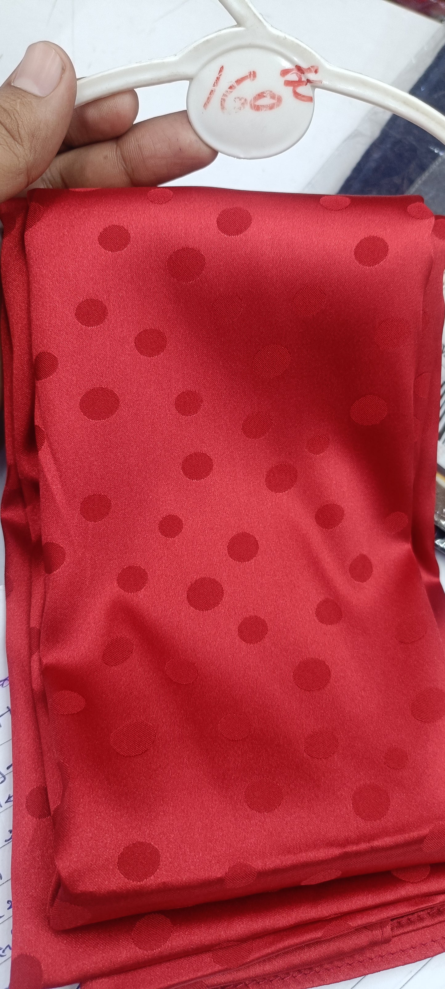 Mat satin self embossed hijab