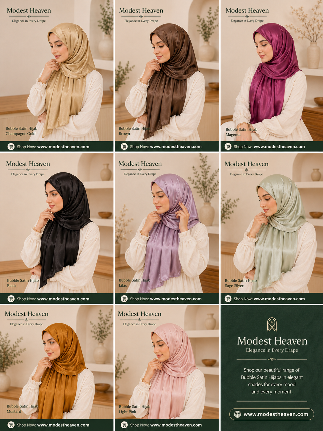 Bubble Satin Hijabs