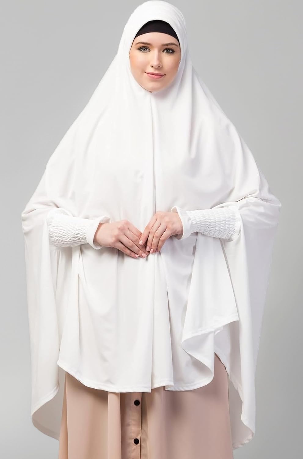 HAJJ WHITE SLEEVES MAKHNA (RUMALI)