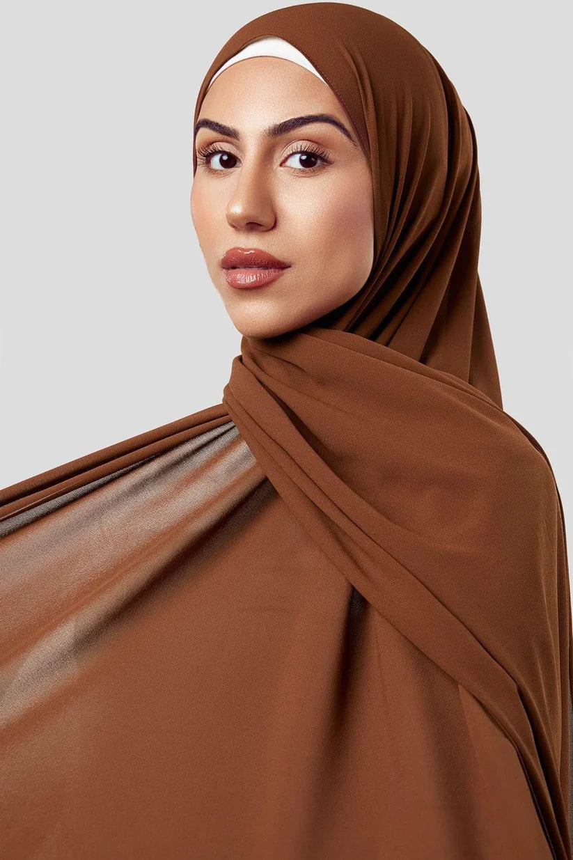 PREMIUM CHIFFON HIJAB BROWNIE