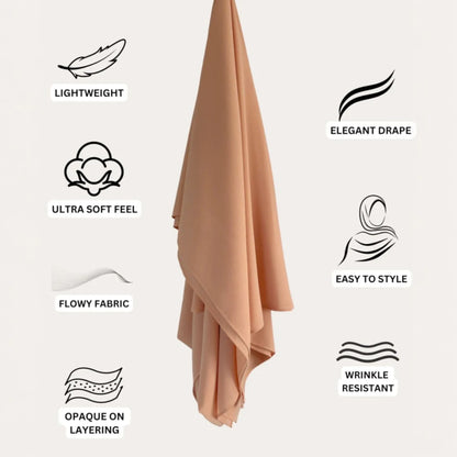 Biscotti Beige Premium Chiffon hijab