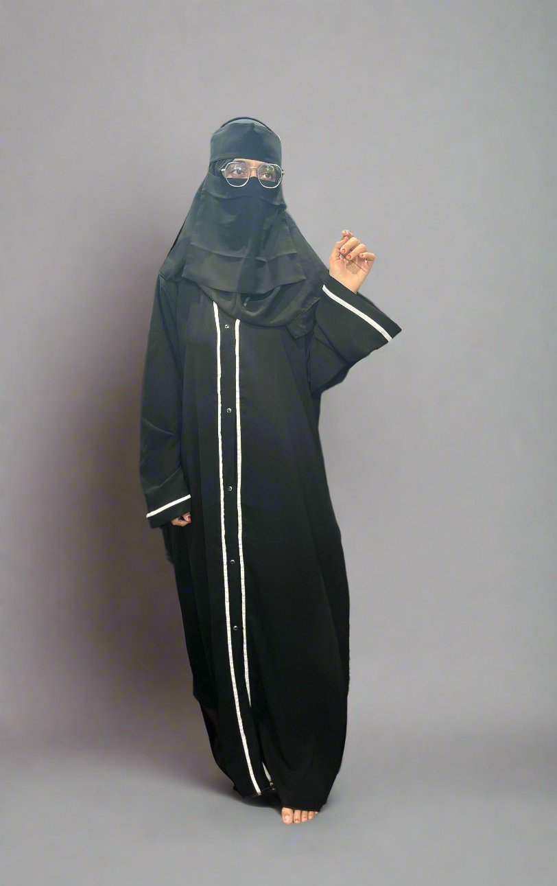 Beautiful stylish college wear burqa