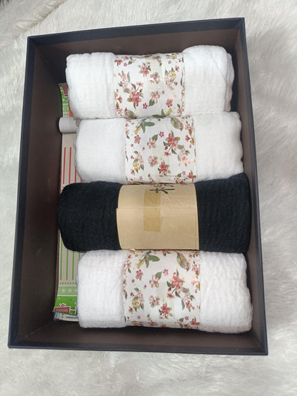 Crinkled cotton hijab gift combo