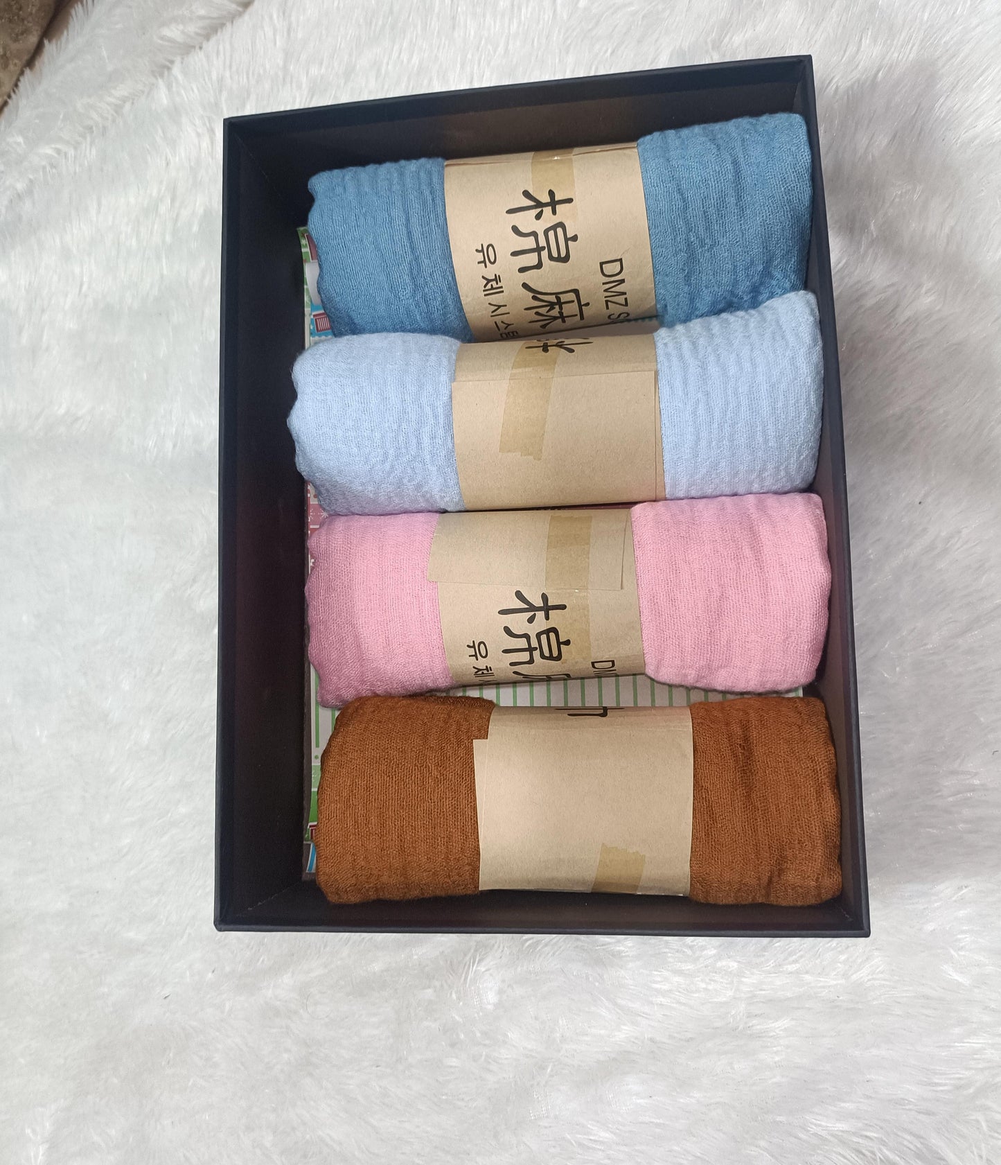 Crinkled cotton hijab gift combo