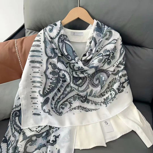 Printed Viscose Cotton (siya scarf)