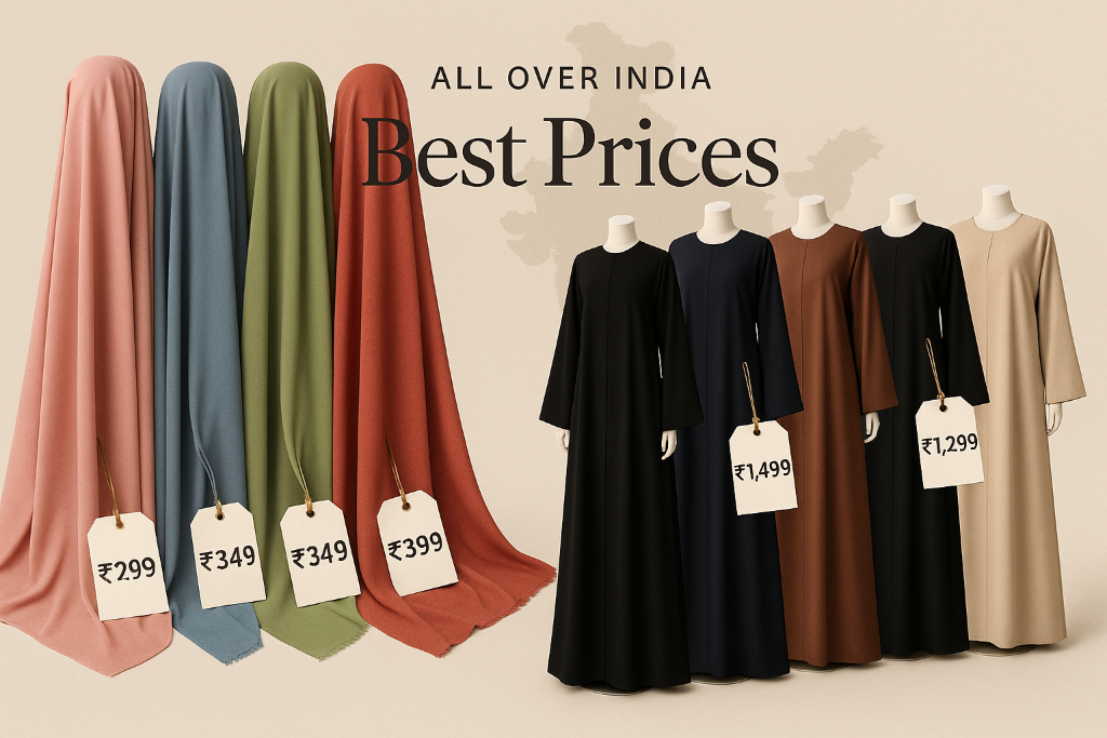 hijabs abaya at all over india challenging price